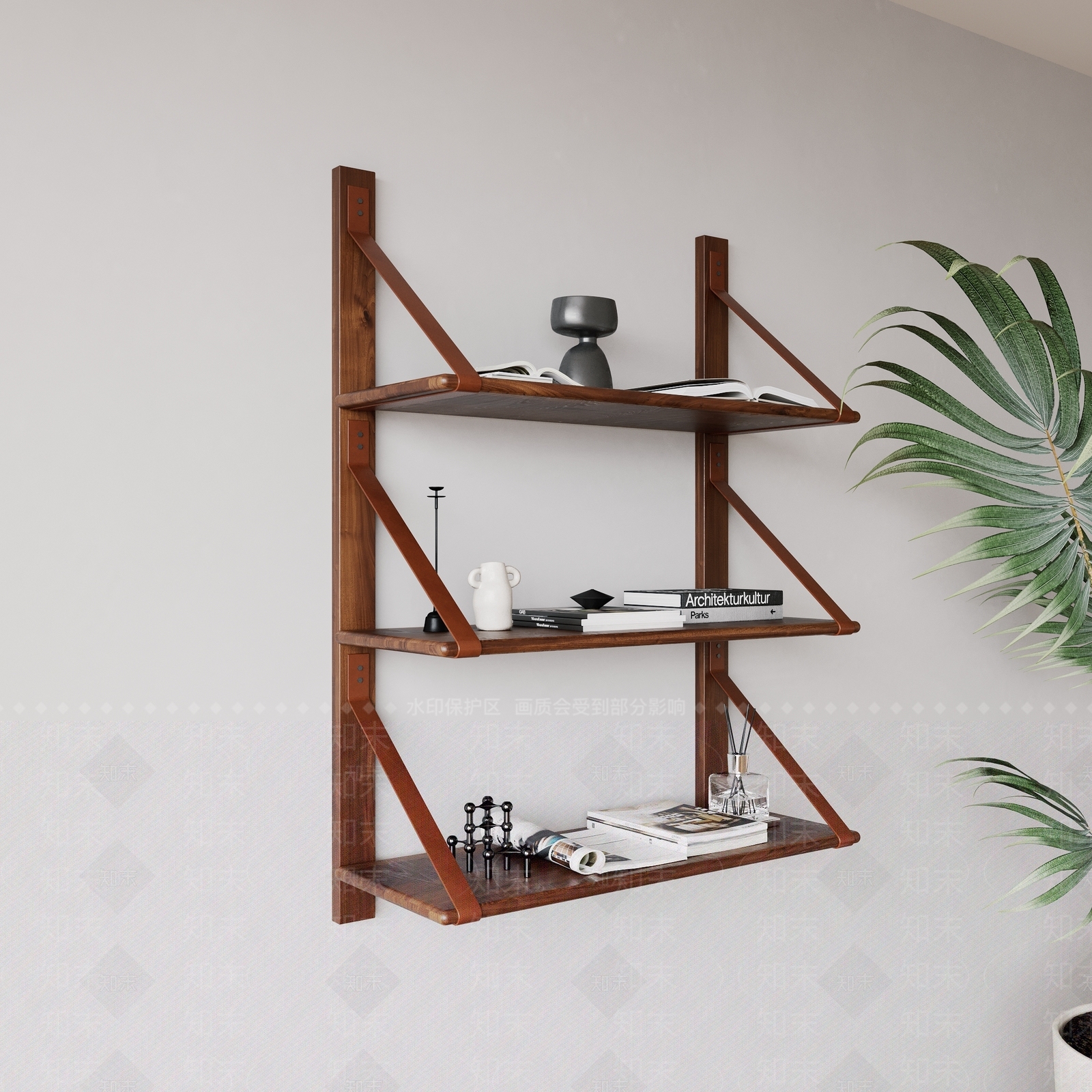 侘寂书架3D模型下载【ID:1147872975】