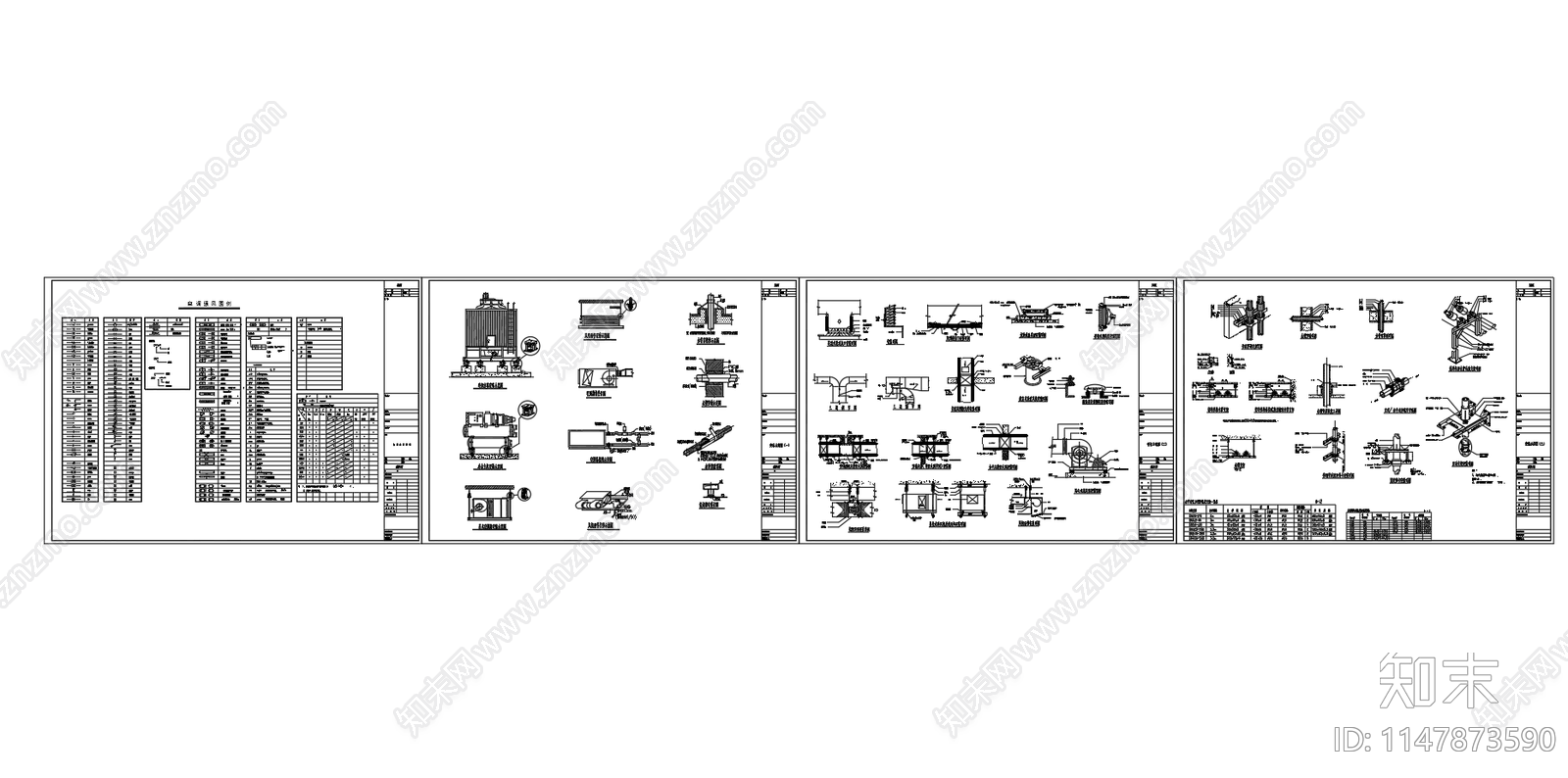 空调制冷通风图例设备安装图cad施工图下载【ID:1147873590】
