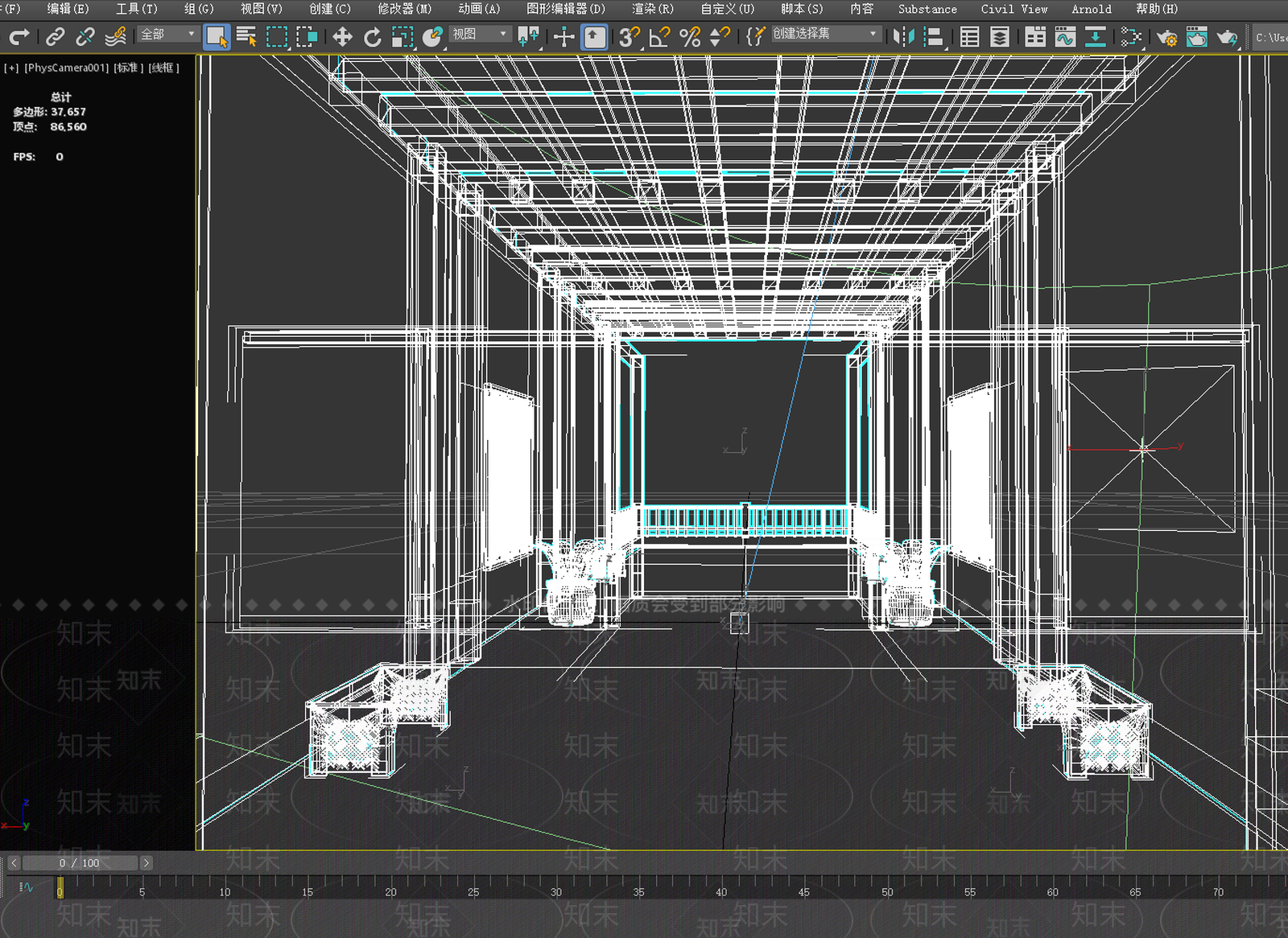 现代家居阳台3D模型下载【ID:1147878389】