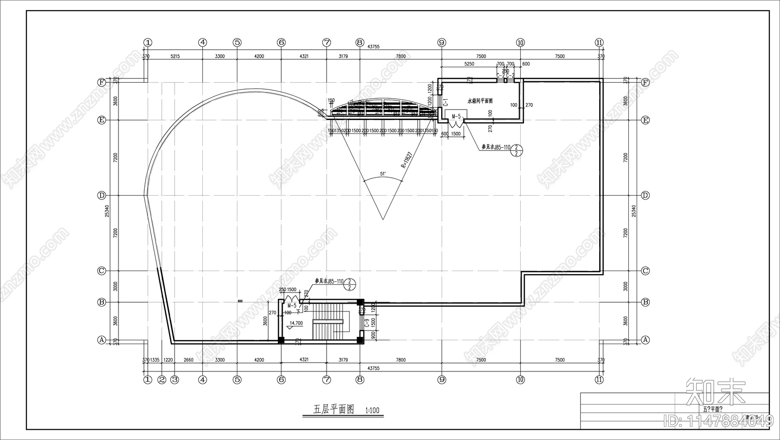 某会所建筑结构施工图cad施工图下载【ID:1147884049】