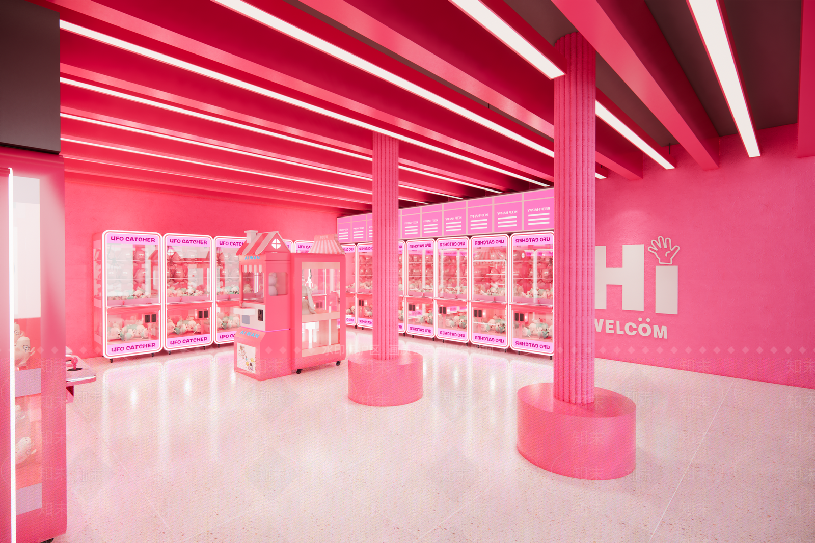 现代娃娃机店SU模型下载【ID:1147889100】