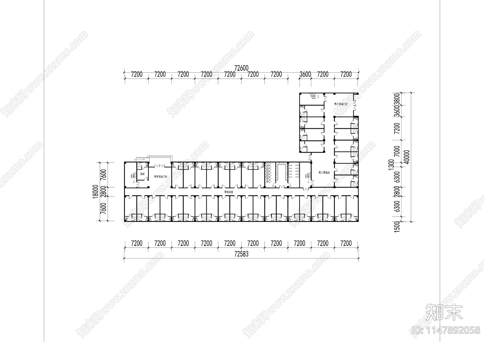 职业中等专业学校cad施工图下载【ID:1147892058】