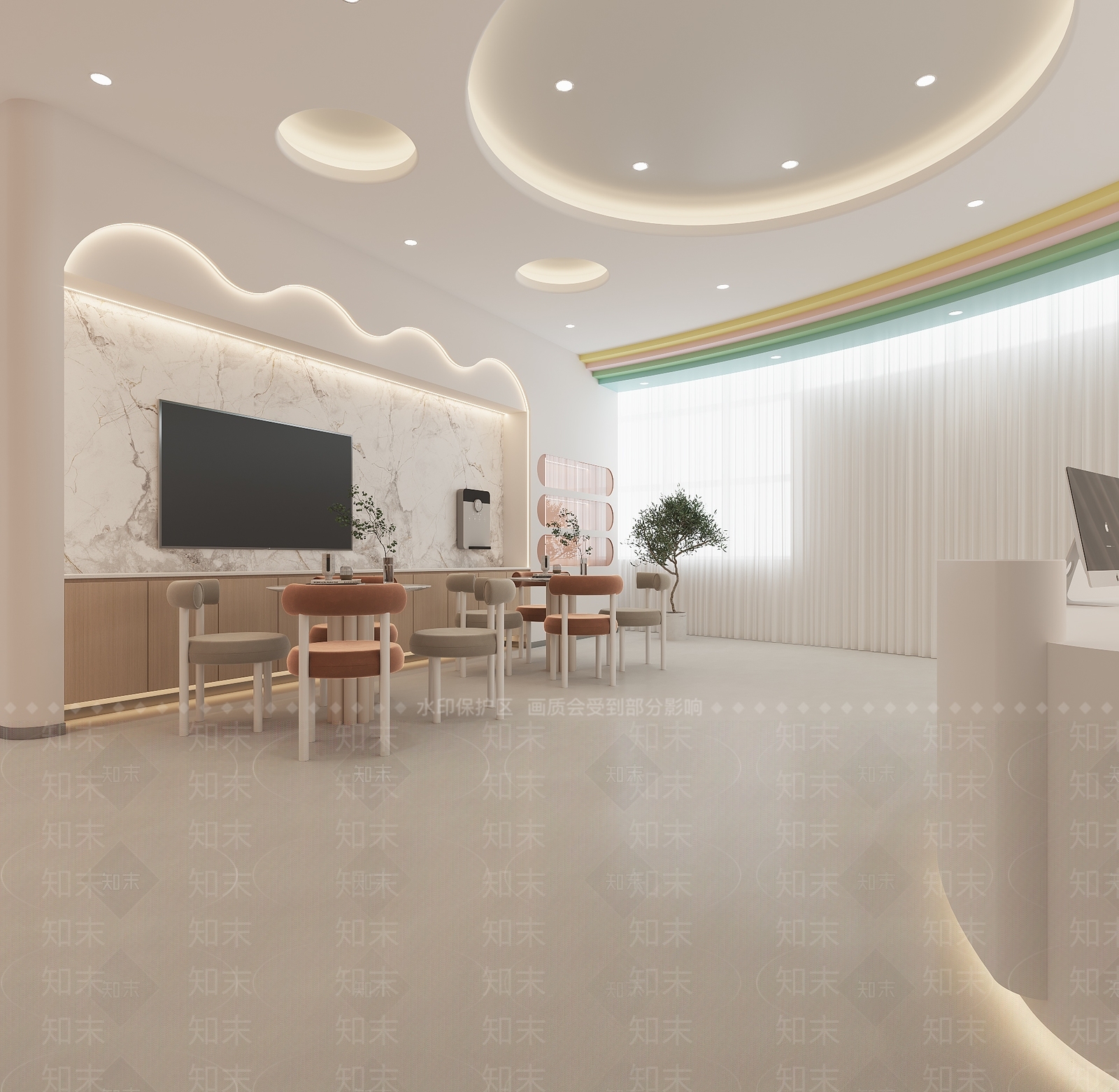 现代接待室3D模型下载【ID:1214106599】