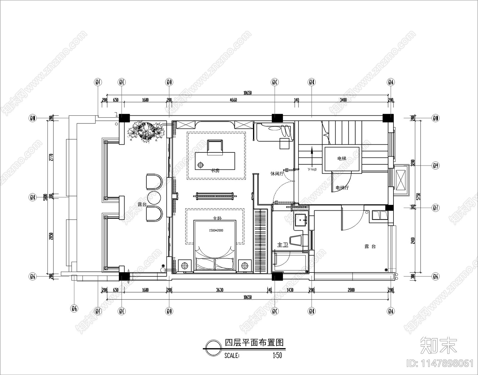 新中式别墅室内设计施工图cad施工图下载【ID:1147898061】