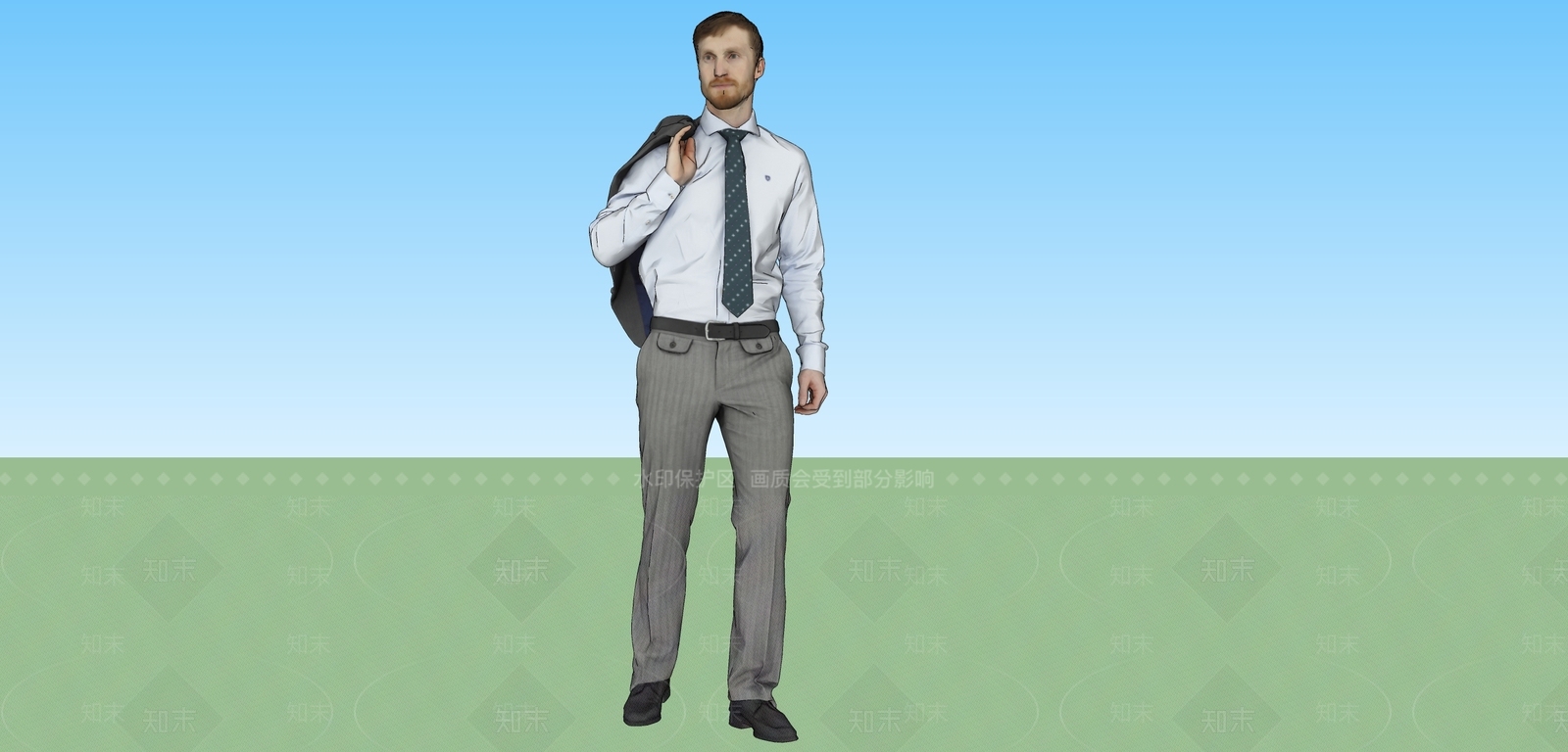 男士SU模型下载【ID:1147901117】