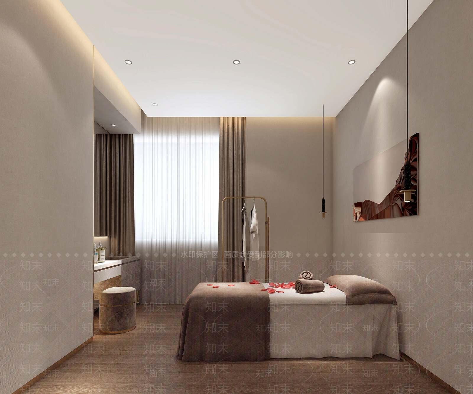 现代美容SPA包间3D模型下载【ID:1147903613】
