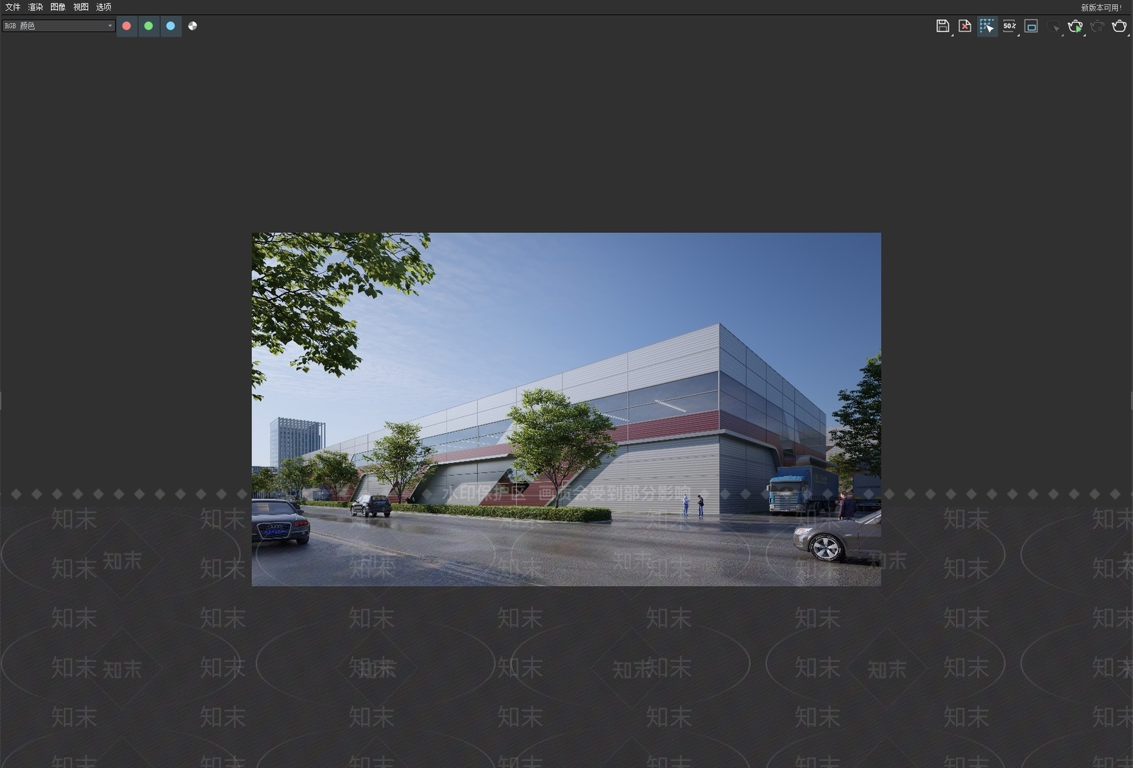 现代工业厂房3D模型下载【ID:1147912176】