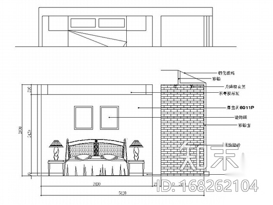 花园洋房区典雅美式风情复式样板间CAD装修施工图（含效...施工图下载【ID:168262104】