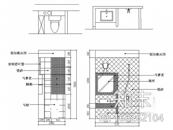 花园洋房区典雅美式风情复式样板间CAD装修施工图（含效...施工图下载【ID:168262104】