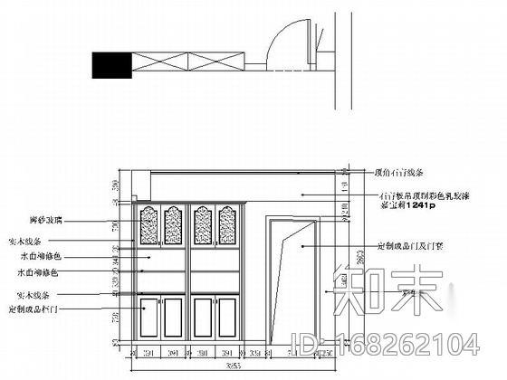 花园洋房区典雅美式风情复式样板间CAD装修施工图（含效...施工图下载【ID:168262104】