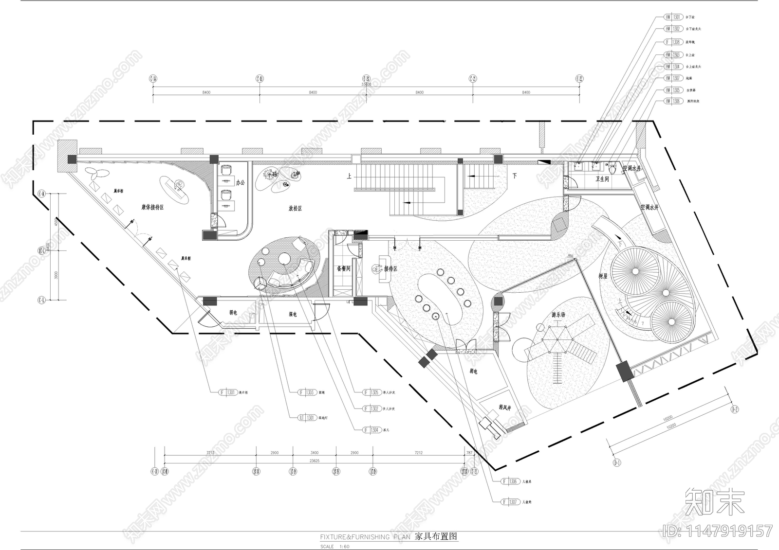 儿童娱乐区室内施工图下载【ID:1147919157】