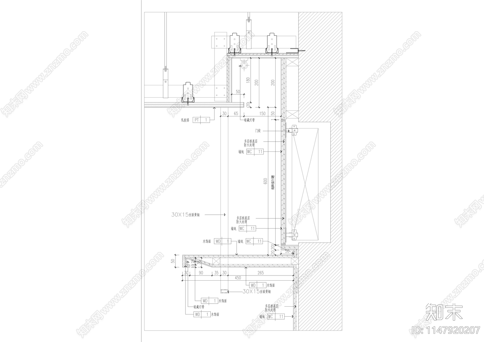 标准双床房室内cad施工图下载【ID:1147920207】