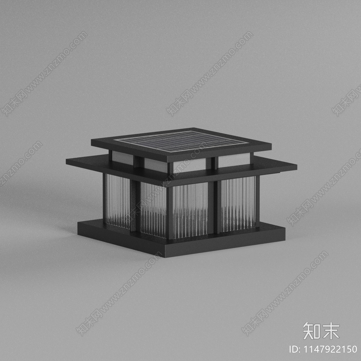 现代户外灯3D模型下载【ID:1147922150】