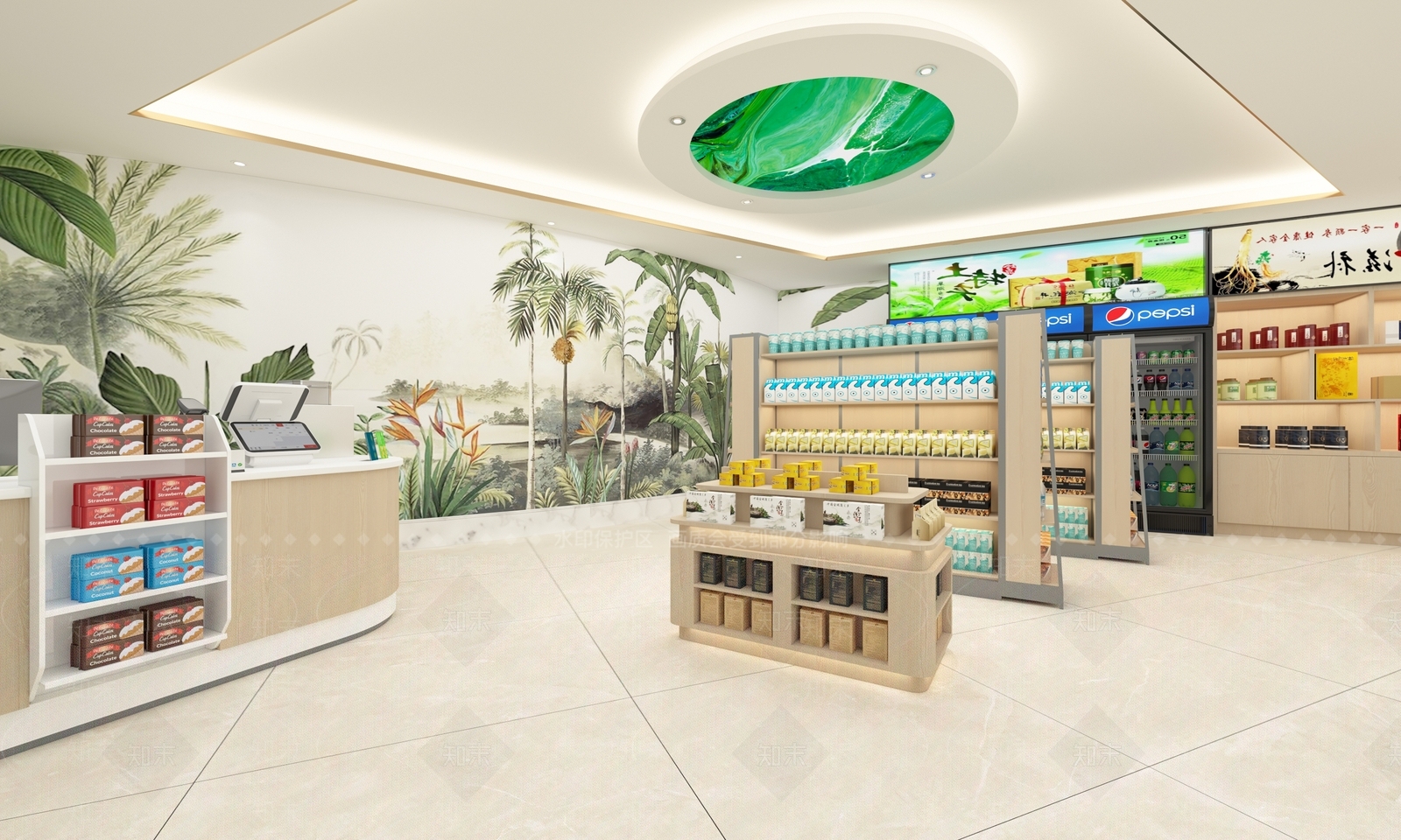 现代生活超市3D模型下载【ID:1147923380】