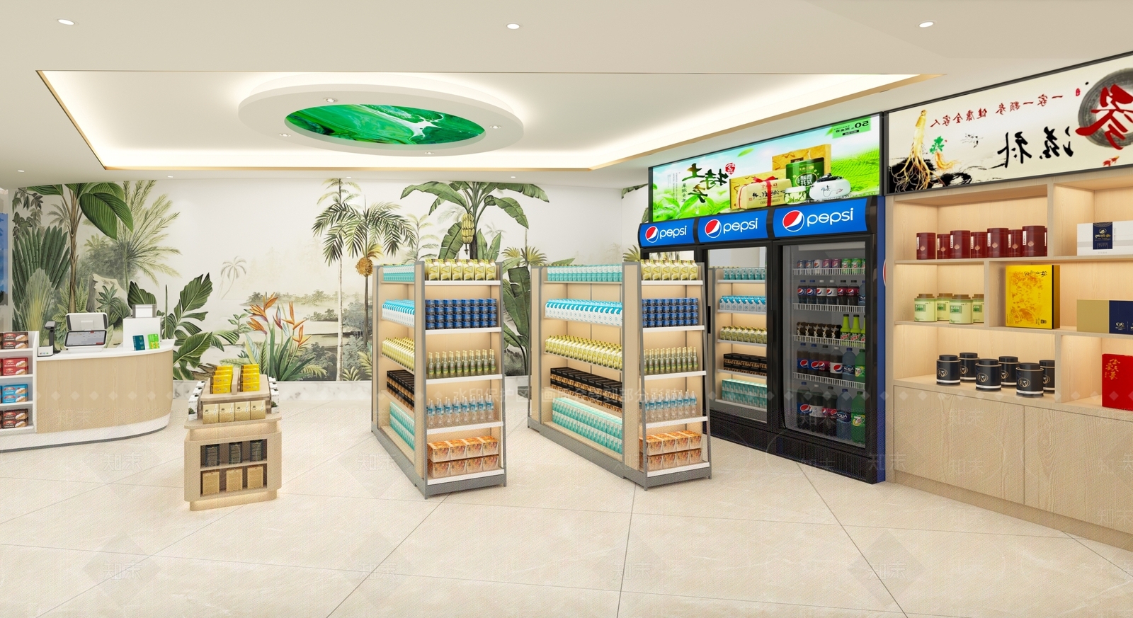 现代生活超市3D模型下载【ID:1147923380】