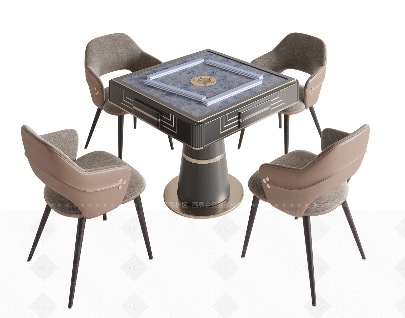 现代麻将桌3D模型下载【ID:1147934559】