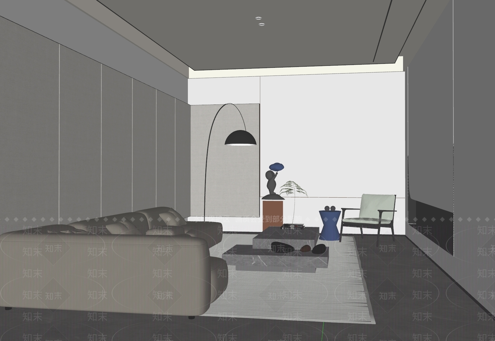 现代vip休息区SU模型下载【ID:1147944167】