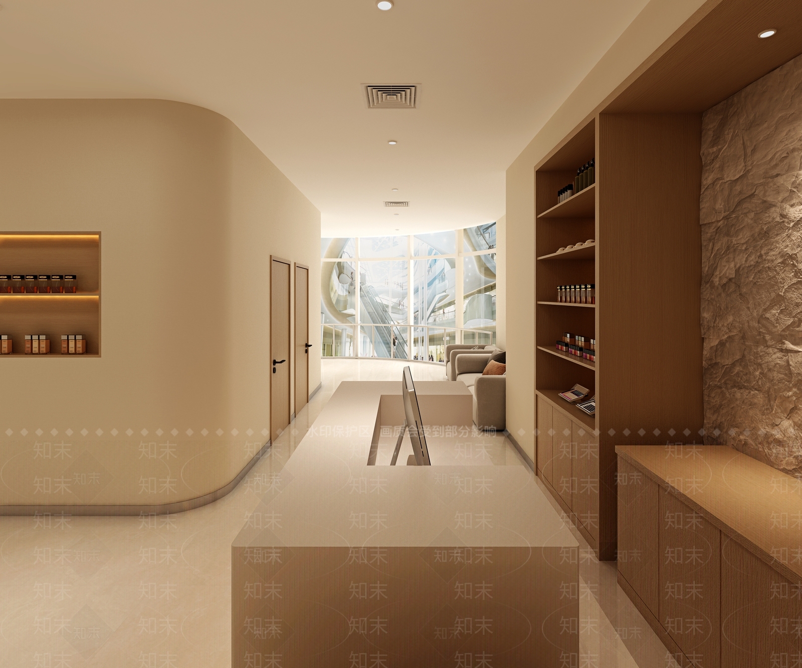 现代美容SPA店3D模型下载【ID:1147950018】