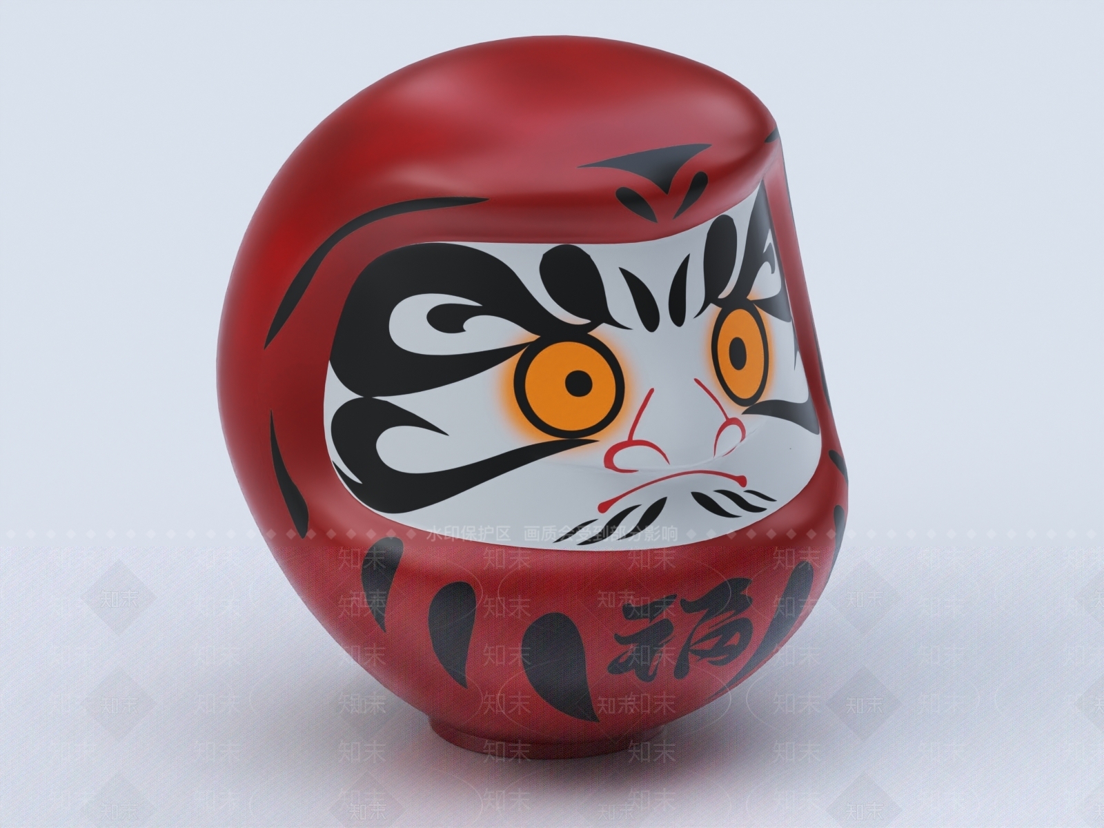 日式日本玩偶3D模型下载【ID:1147950295】