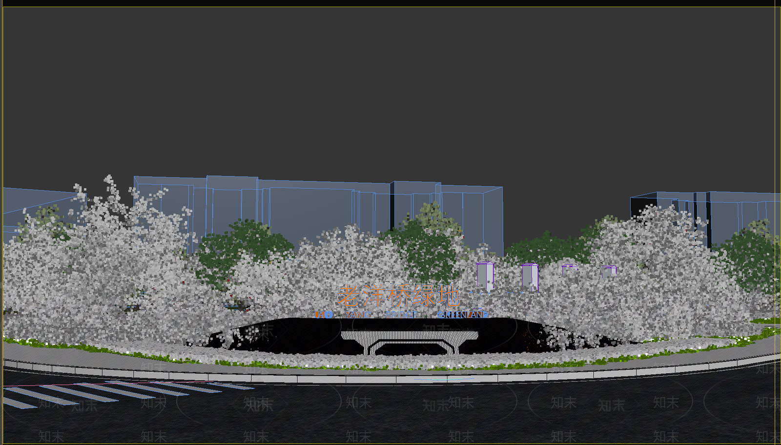 现代广告指示牌3D模型下载【ID:1147950474】
