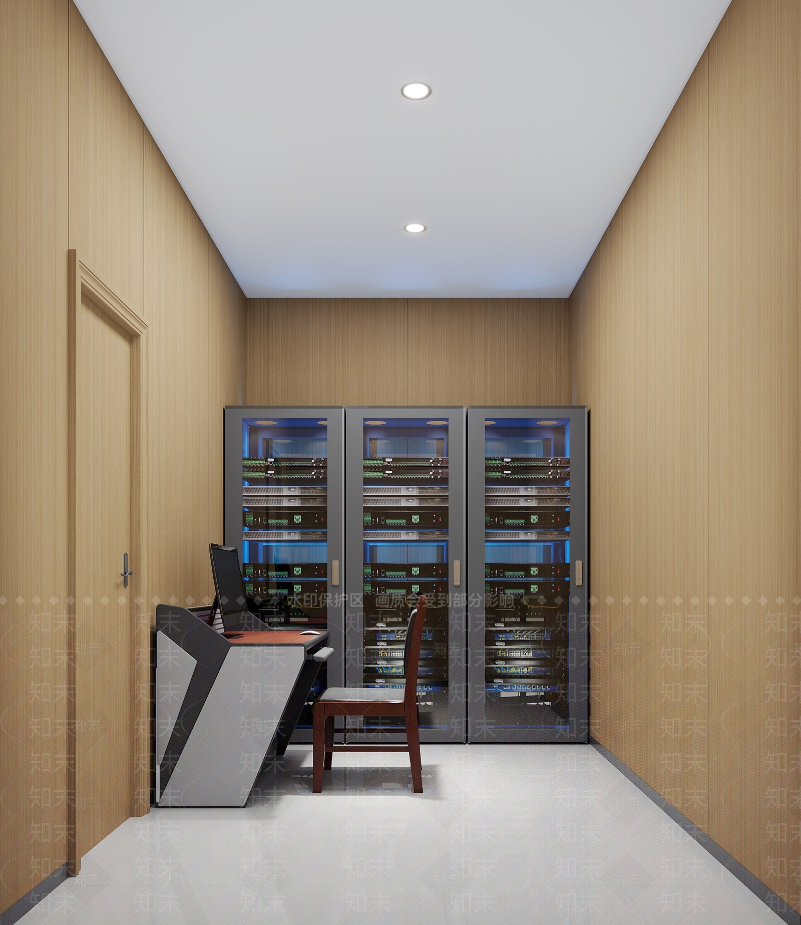 现代指挥控制室3D模型下载【ID:1147951744】