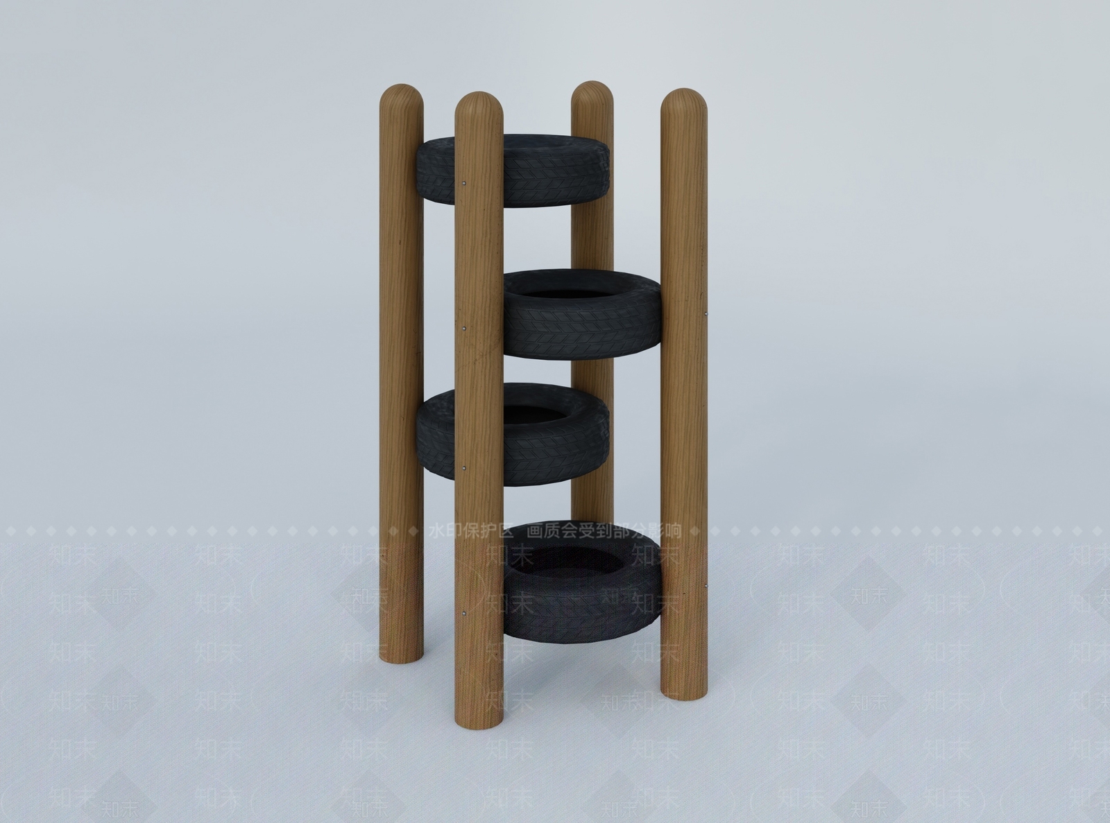 儿童健身器材3D模型下载【ID:1147955992】