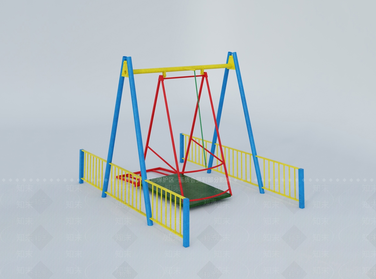 儿童健身器材3D模型下载【ID:1147956343】