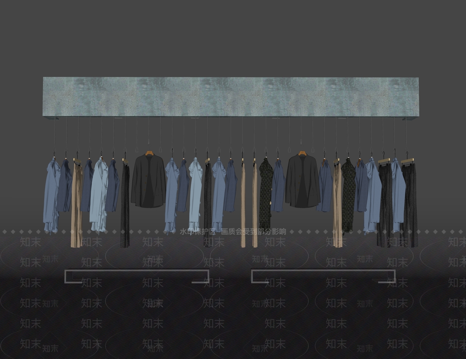 服装店服装SU模型下载【ID:1147959773】