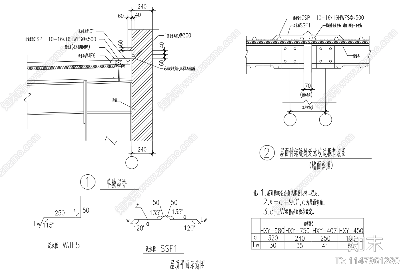 彩钢板建筑收边图施工图下载【ID:1147961280】