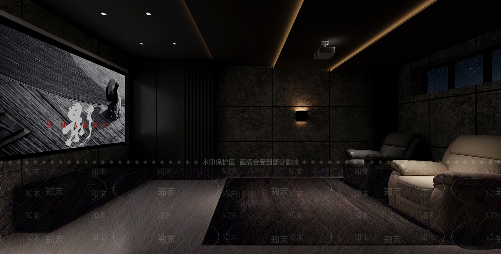 现代家居影音室3D模型下载【ID:1147969064】