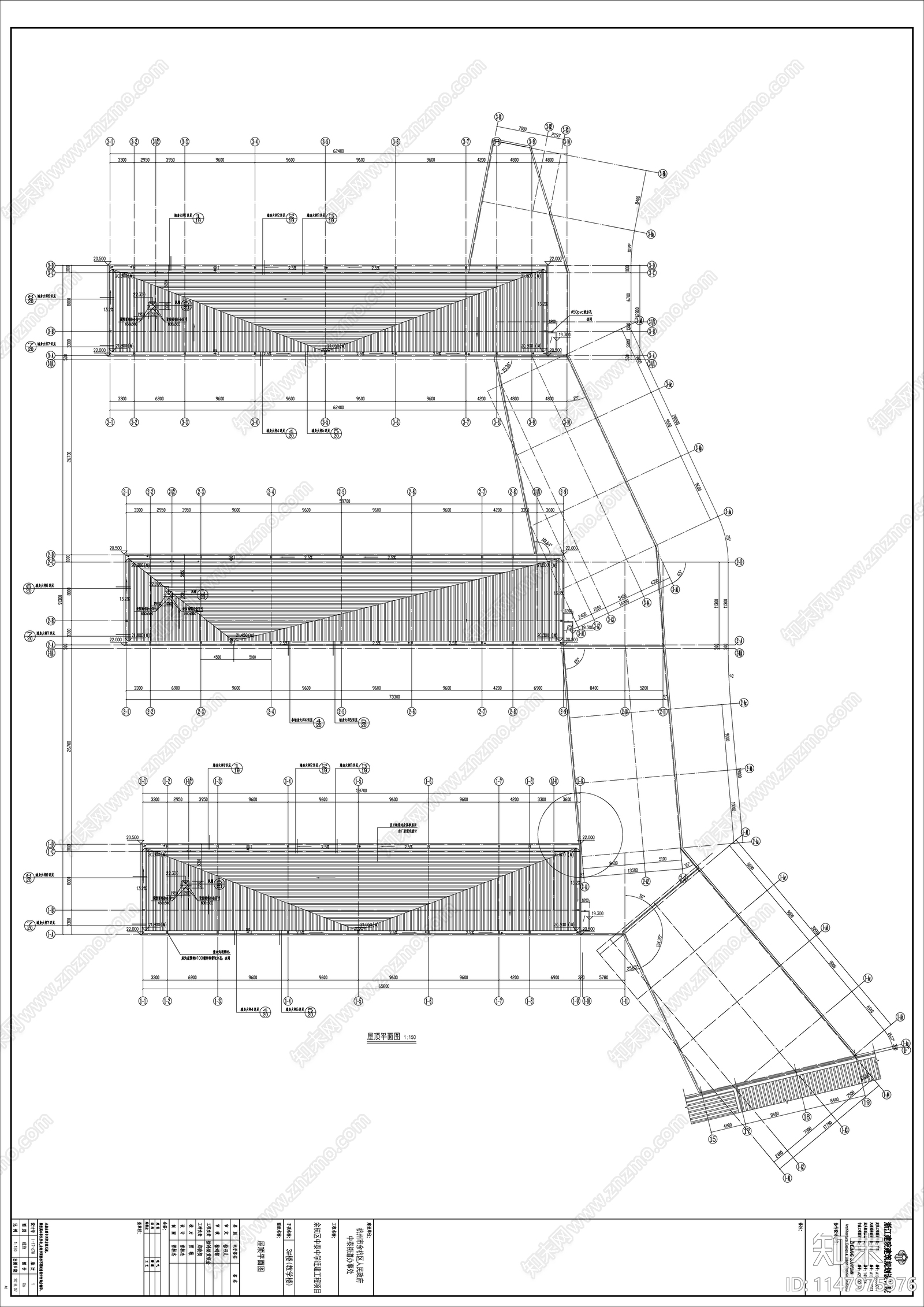 某大学教学楼cad施工图下载【ID:1147975976】