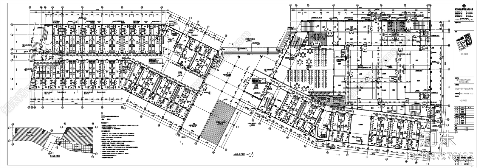 某大学食堂宿舍楼cad施工图下载【ID:1147976135】