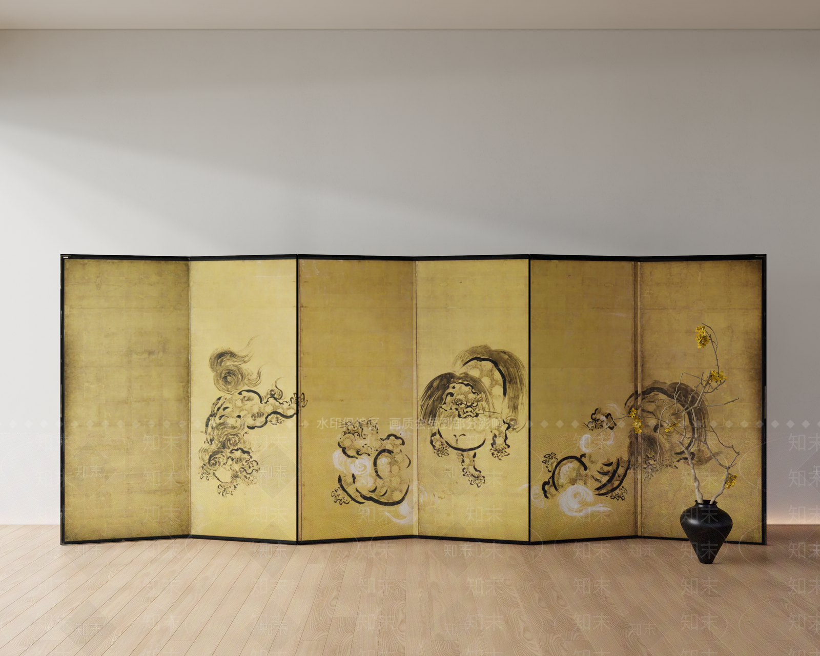 中式屏风3D模型下载【ID:1147978912】