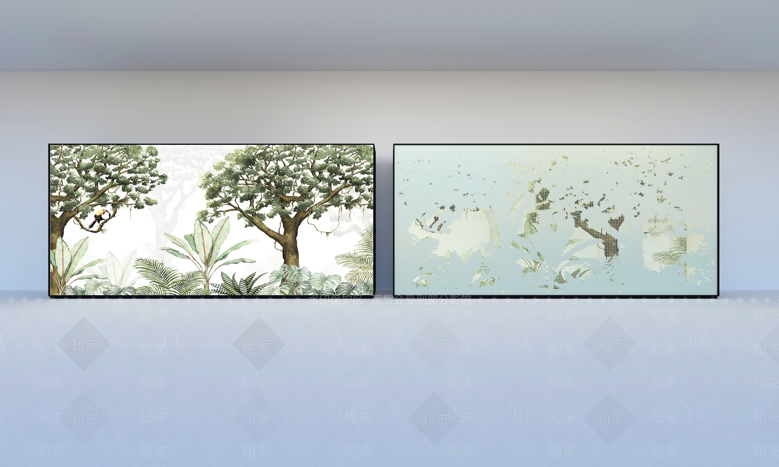 现代镂空雕花背景墙3D模型下载【ID:1148001003】