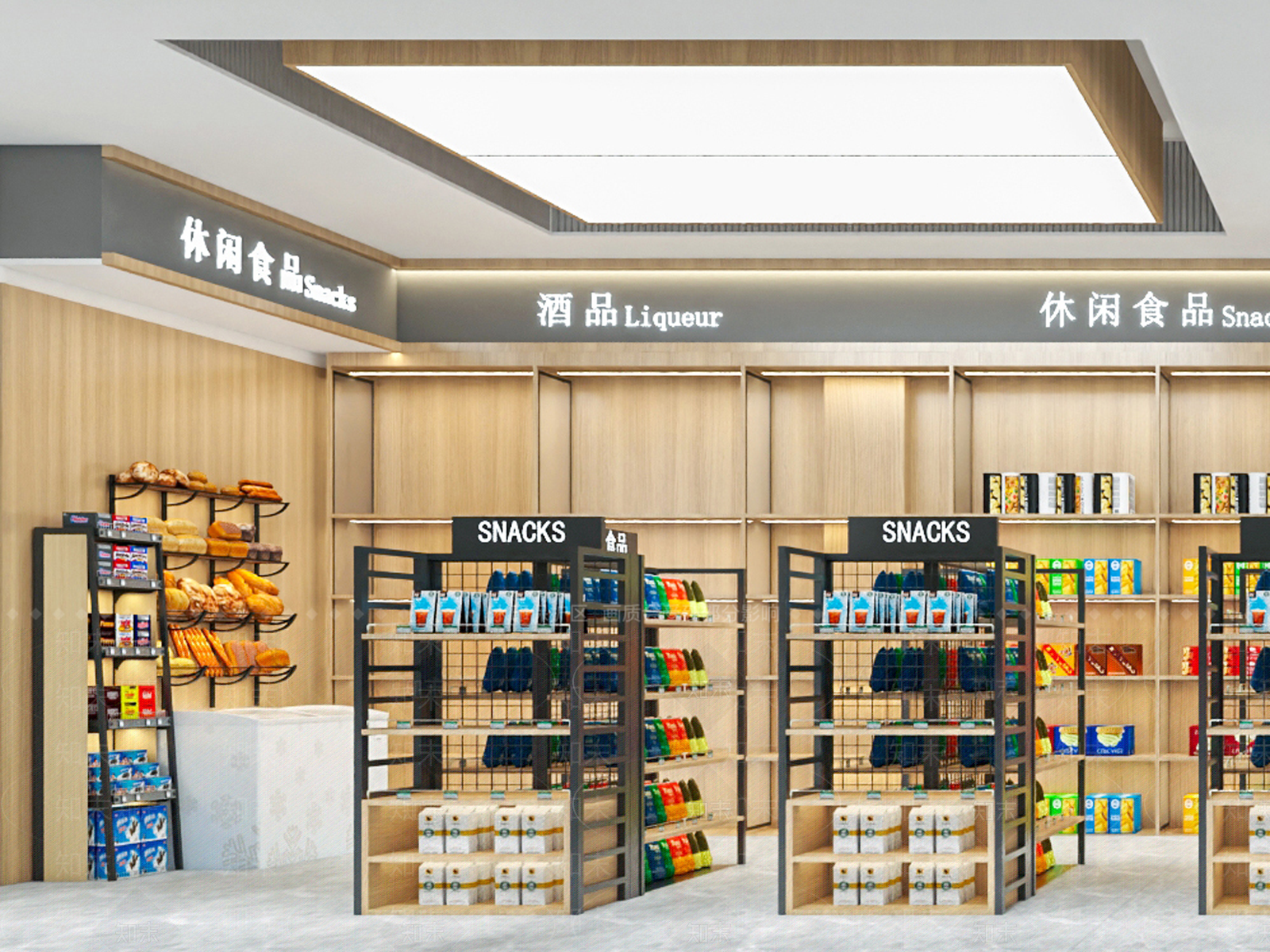新中式加油站超市3D模型下载【ID:1148001573】