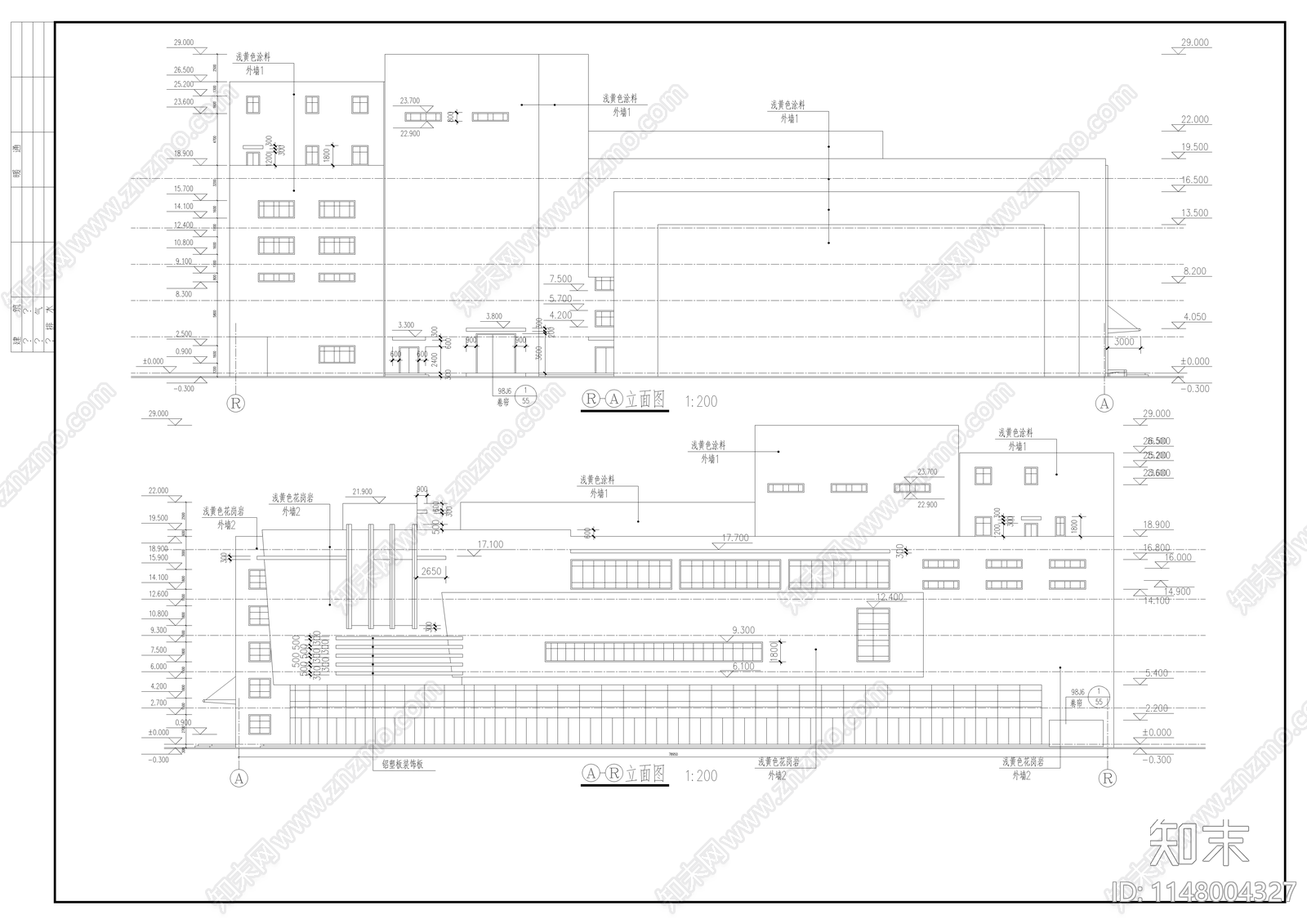 影剧院建筑cad施工图下载【ID:1148004327】