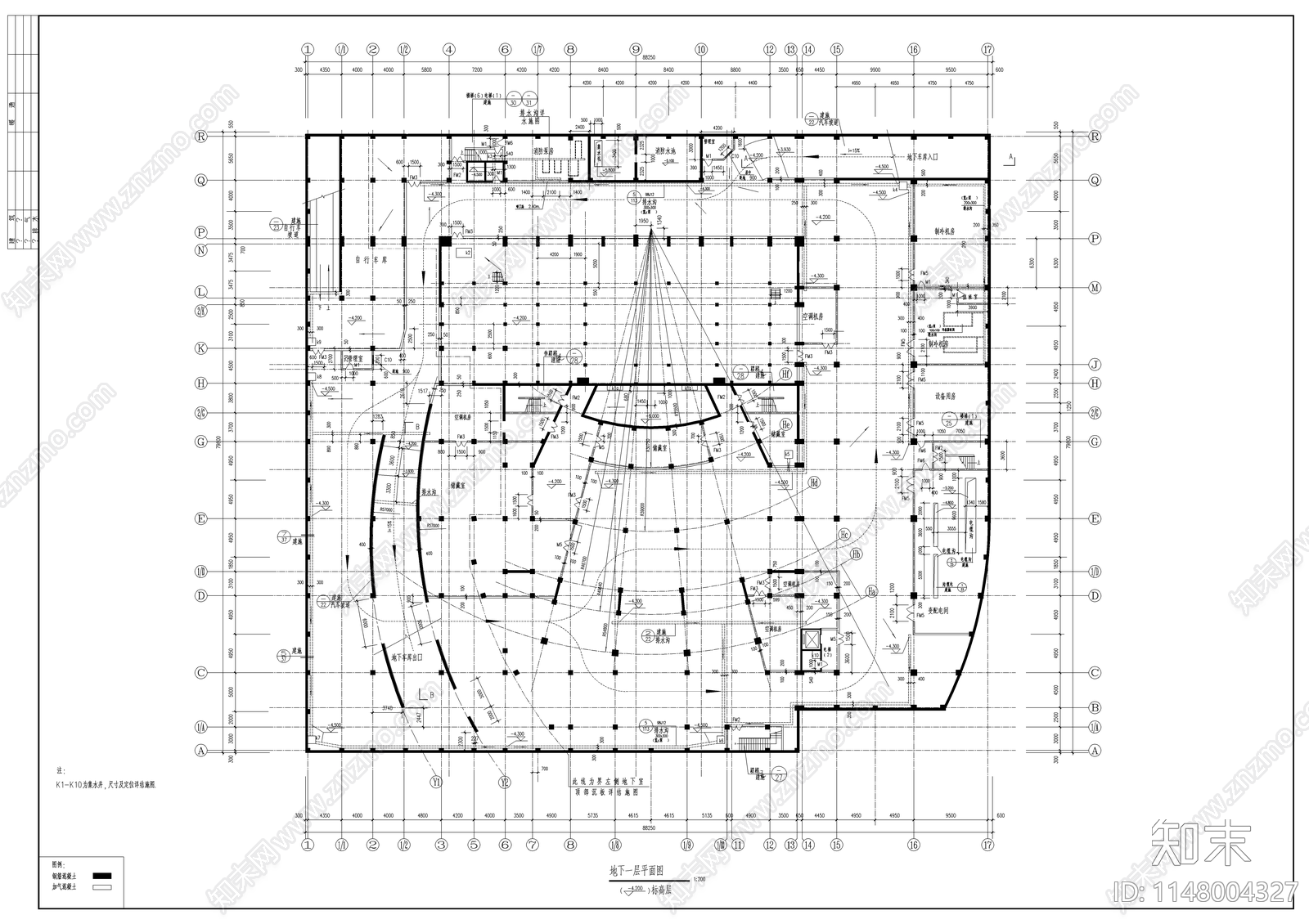 影剧院建筑cad施工图下载【ID:1148004327】