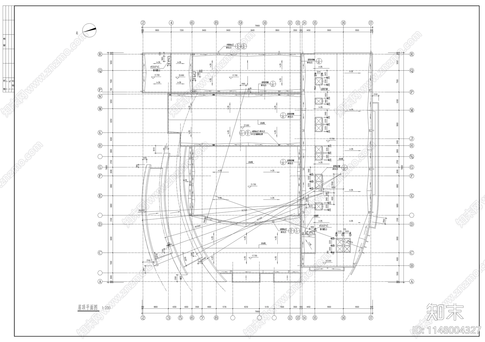 影剧院建筑cad施工图下载【ID:1148004327】