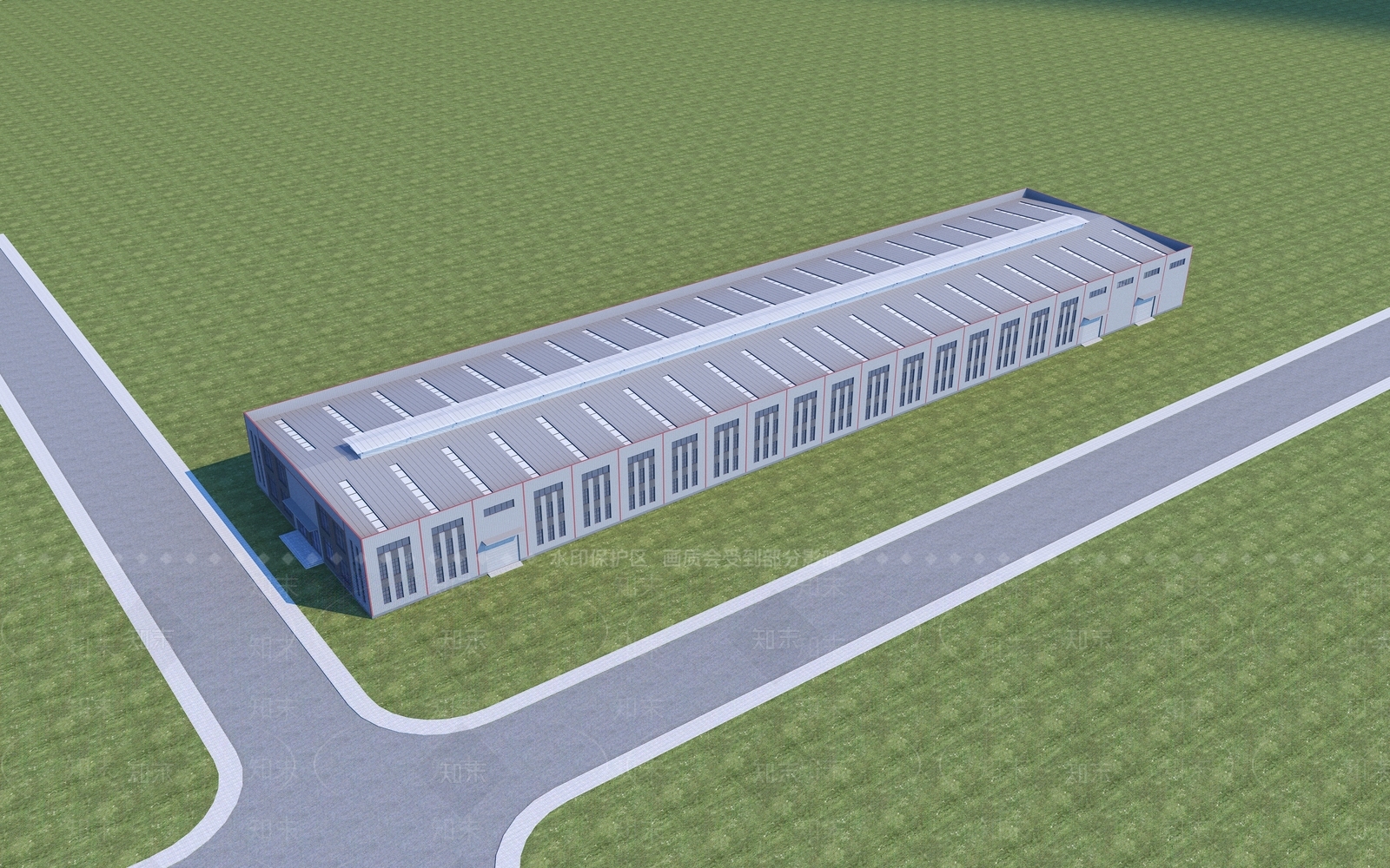 现代工业厂房3D模型下载【ID:1148017992】
