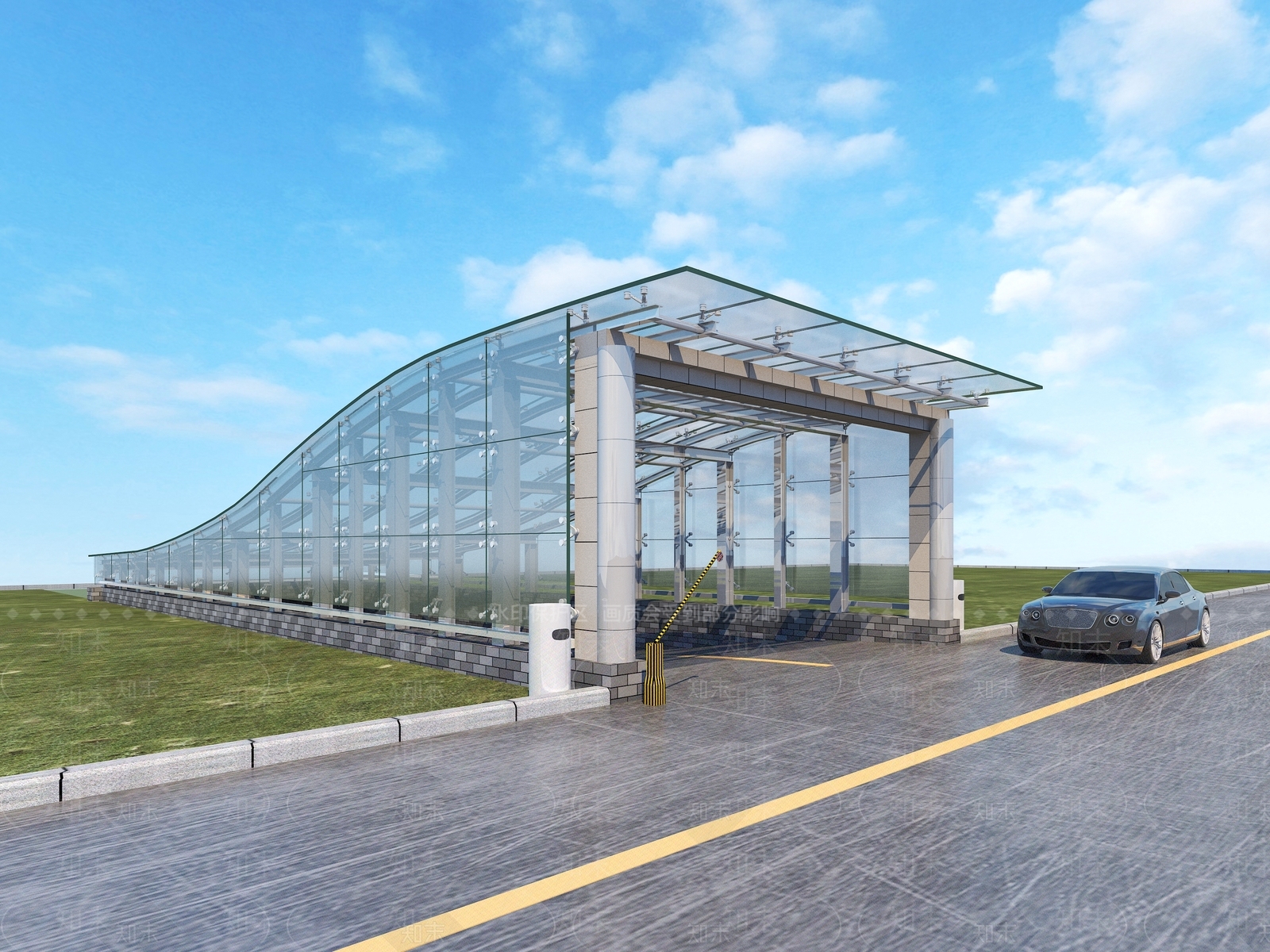 现代车库出入口3D模型下载【ID:1148018374】