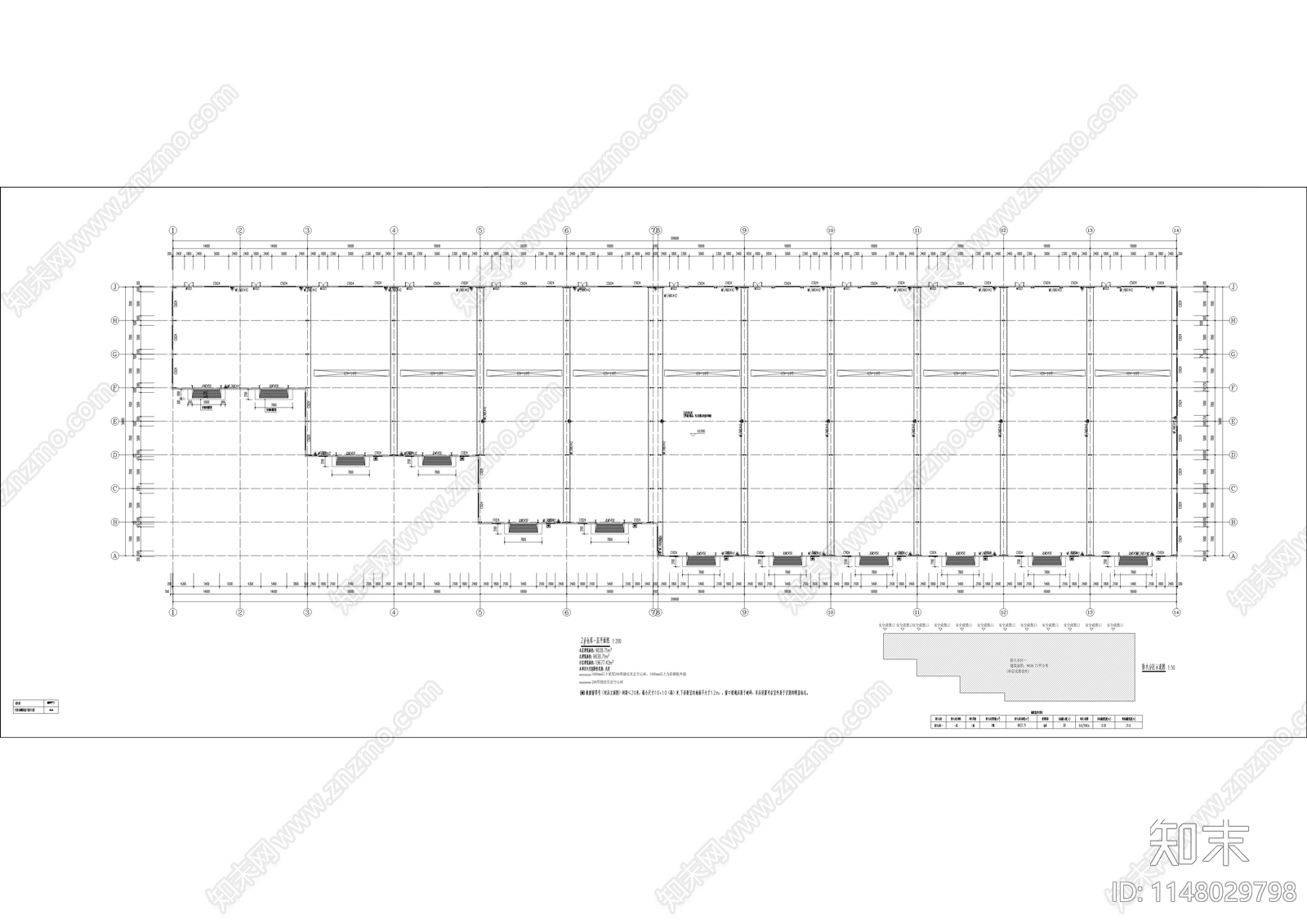 再生资源分拣中心建筑cad施工图下载【ID:1148029798】