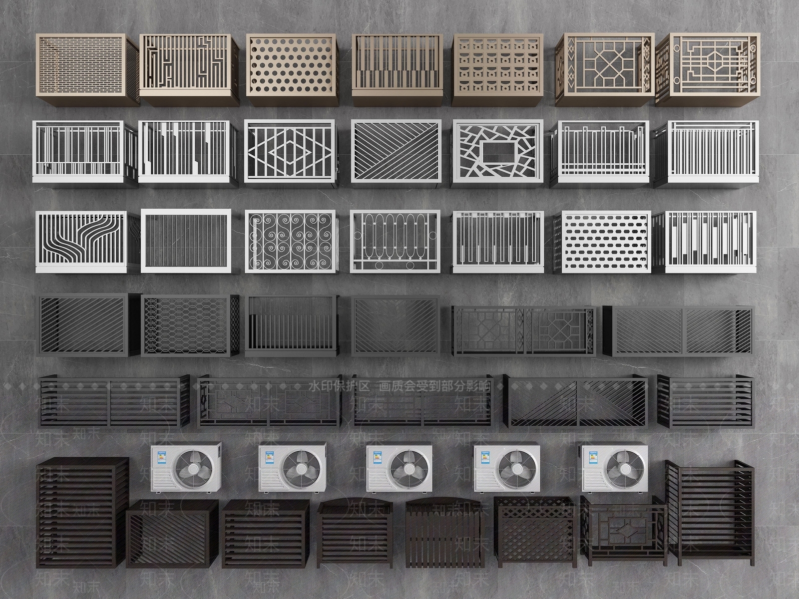 空调外机3D模型下载【ID:1148034343】