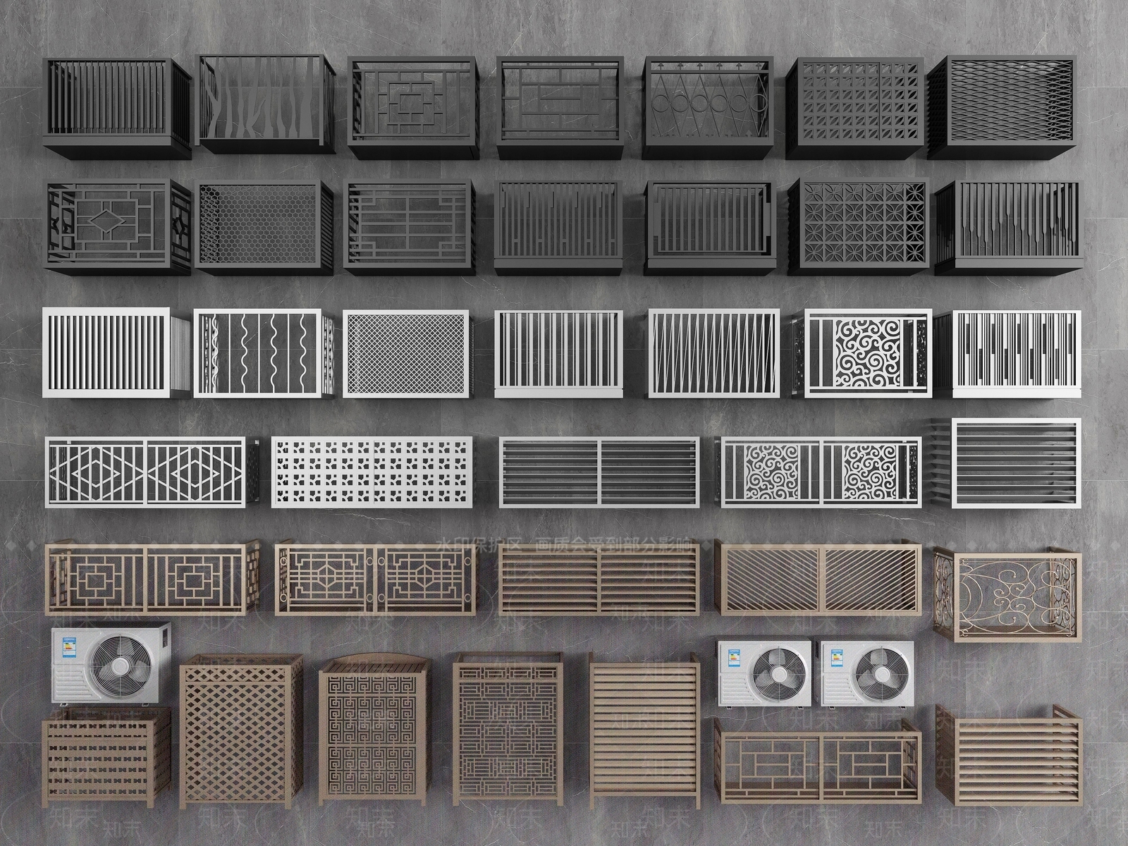 空调外机3D模型下载【ID:1148034431】
