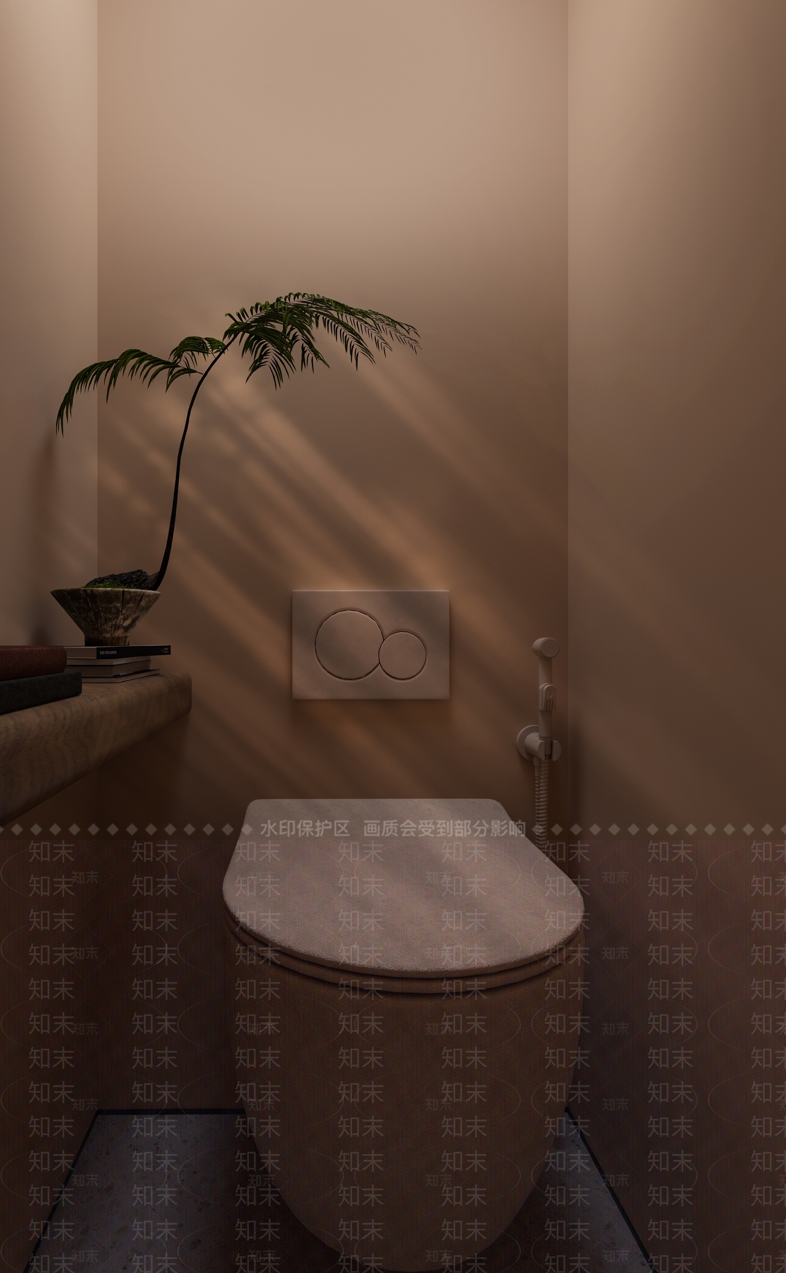 侘寂风美容SPA店3D模型下载【ID:1148037489】