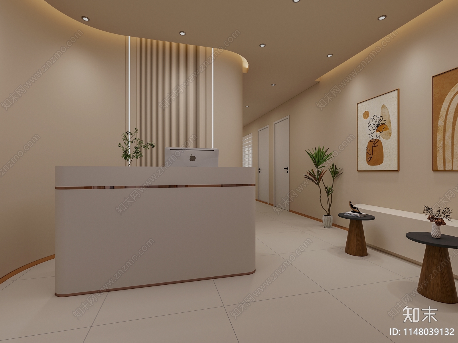 现代SPA美容店3D模型下载【ID:1148039132】