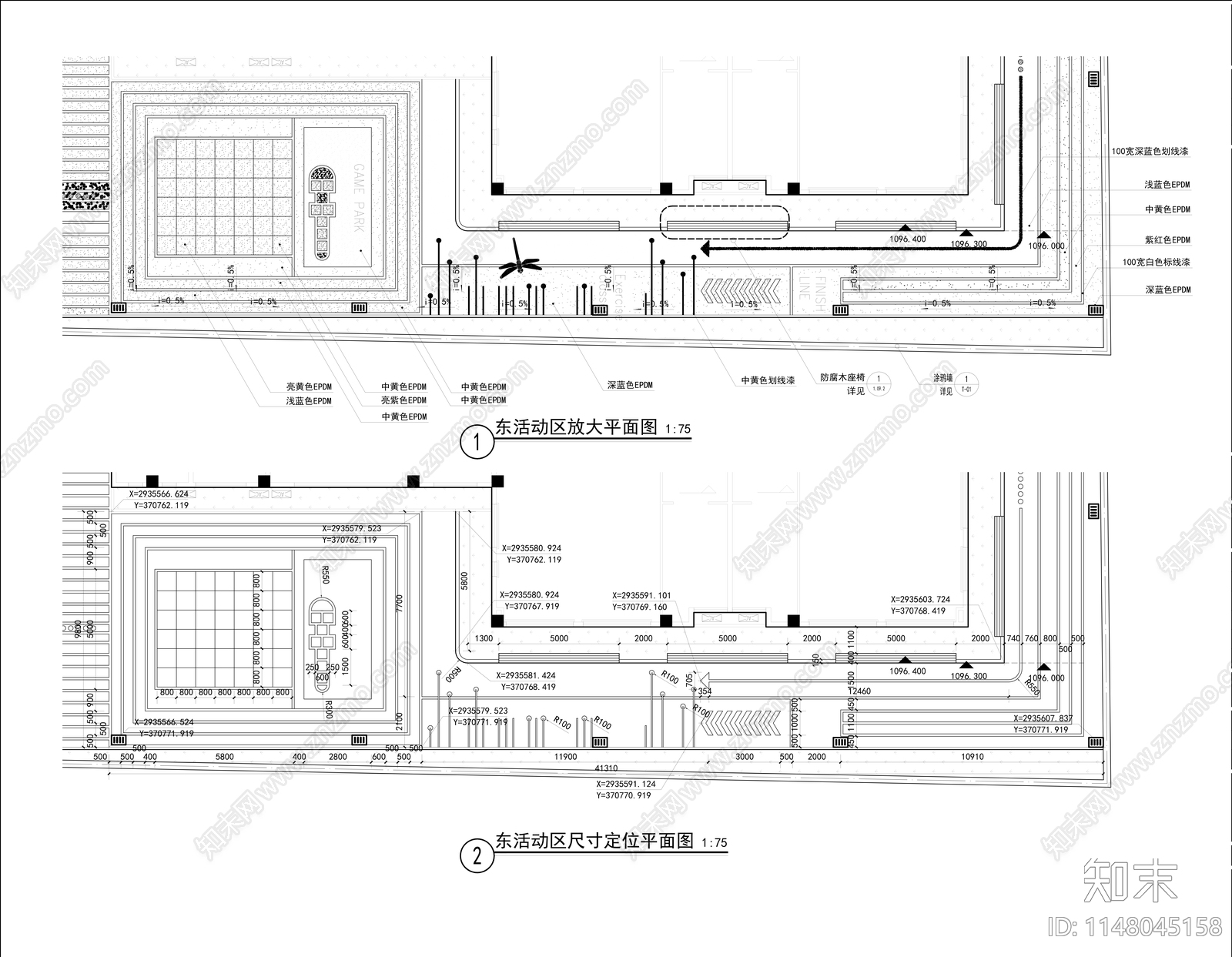 万科幼儿园景观cad施工图下载【ID:1148045158】