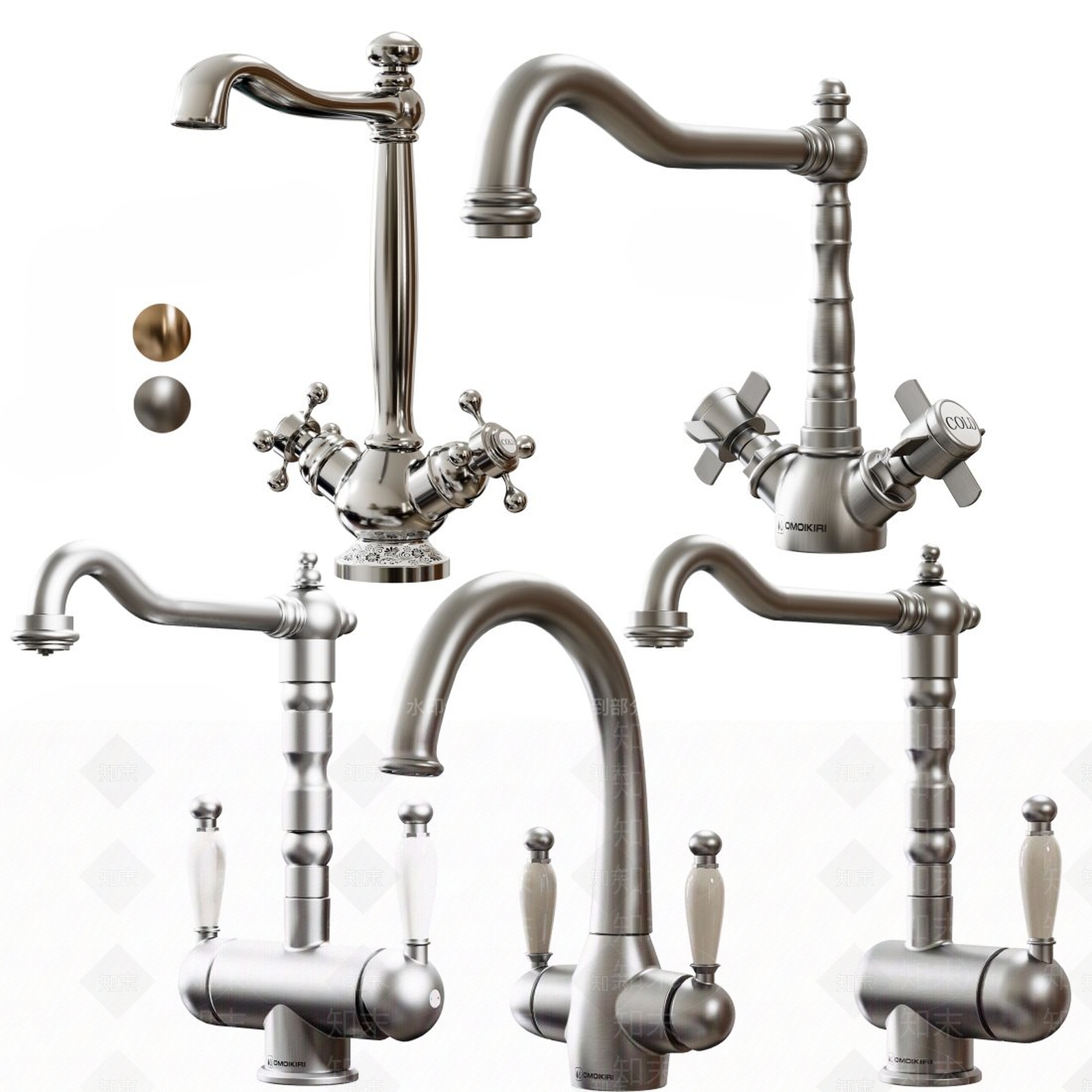 欧式水龙头SU模型下载【ID:1148047375】