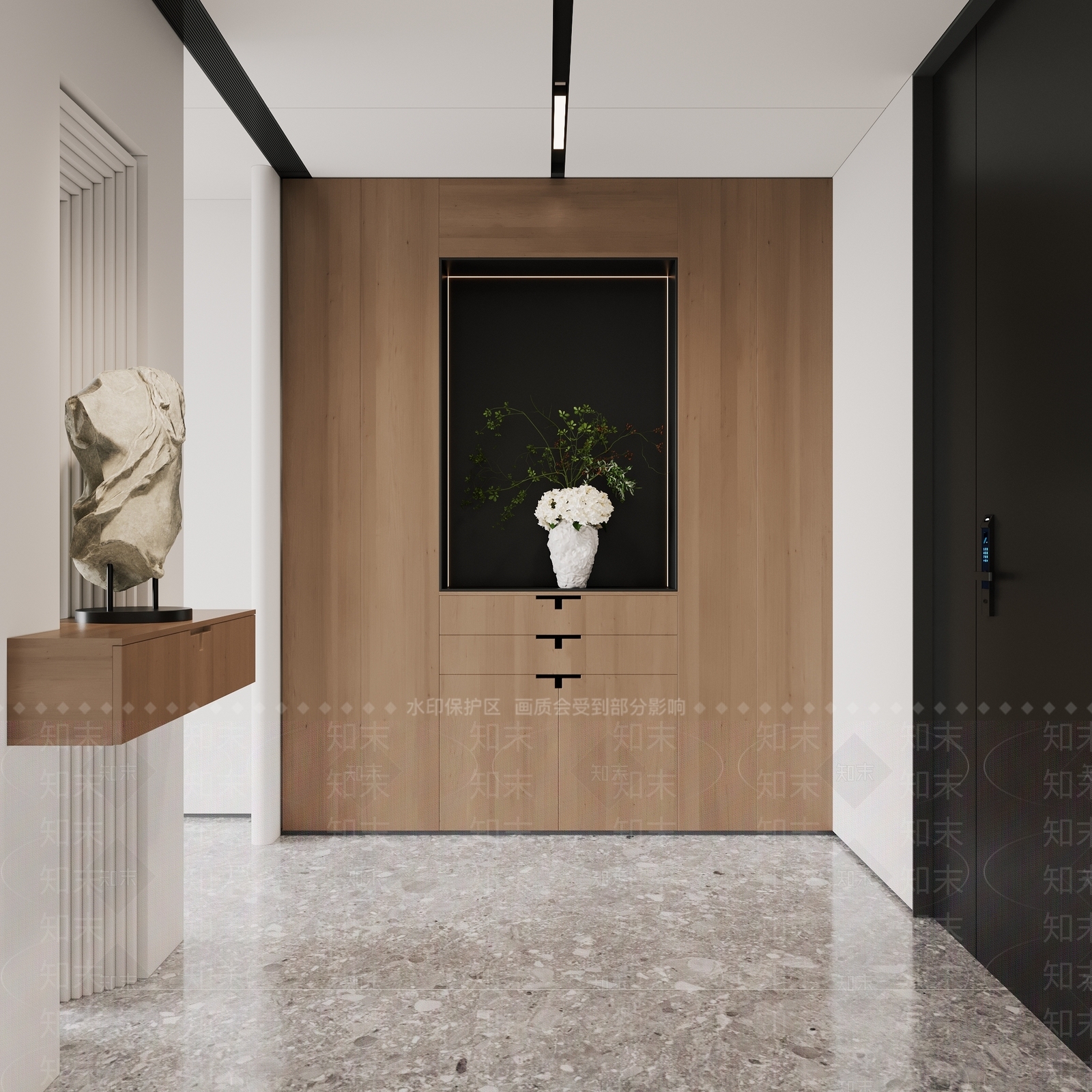 现代玄关3D模型下载【ID:1148050961】_知末3d模型网