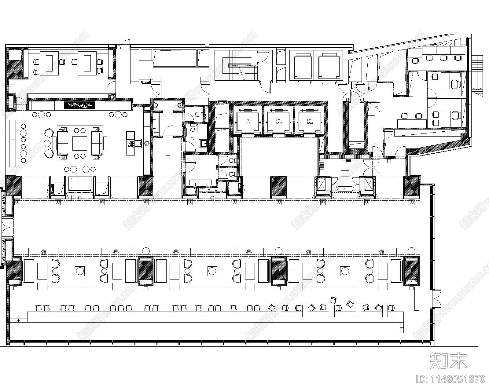 15套书店图书馆cad施工图下载【ID:1148051870】