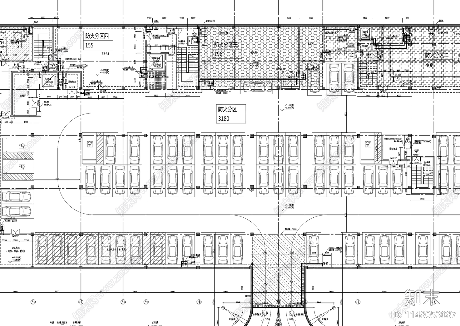 乌镇达园新中式坡屋顶商业街区建筑cad施工图下载【ID:1148053087】